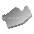 PHILADELPHIA WD 65 PCT 12, Philadelphia County, Pennsylvania (Gray Gradient Fill with Shadow)