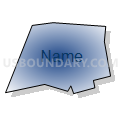 Charleston 20 Voting District, Charleston County, South Carolina (Radial Fill with Shadow)