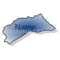 Bowman 1 Voting District, Orangeburg County, South Carolina (Radial Fill with Shadow)