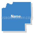 VTD-precinct CunyTable, Shannon County, South Dakota (Solid Fill with Shadow)