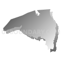 1 Finger Voting District, McNairy County, Tennessee (Gray Gradient Fill with Shadow)
