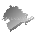 South Harriman Voting District, Roane County, Tennessee (Gray Gradient Fill with Shadow)