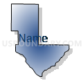 Sourdough Voting District, Okanogan County, Washington (Radial Fill with Shadow)