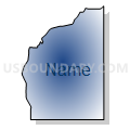 Buffalo Lake Voting District, Okanogan County, Washington (Radial Fill with Shadow)