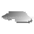 Bradshaw Voting District, Yakima County, Washington (Gray Gradient Fill with Shadow)