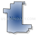 Yakima 183 Voting District, Yakima County, Washington (Radial Fill with Shadow)