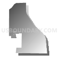 BRISTOL - T 5 Voting District, Kenosha County, Wisconsin (Gray Gradient Fill with Shadow)