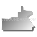 SALEM - T 10 Voting District, Kenosha County, Wisconsin (Gray Gradient Fill with Shadow)