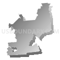 13625, New York (Gray Gradient Fill with Shadow)