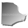 15841, Pennsylvania (Gray Gradient Fill with Shadow)