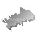 15136, Pennsylvania (Gray Gradient Fill with Shadow)