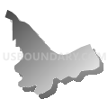 16849, Pennsylvania (Gray Gradient Fill with Shadow)