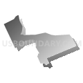 16852, Pennsylvania (Gray Gradient Fill with Shadow)