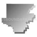 47338, Indiana (Gray Gradient Fill with Shadow)