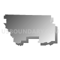 63434, Missouri (Gray Gradient Fill with Shadow)