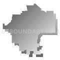50651, Iowa (Gray Gradient Fill with Shadow)