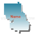 68034, Nebraska (Blue Gradient Fill with Shadow)