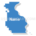 68410, Nebraska (Solid Fill with Shadow)