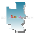 68418, Nebraska (Blue Gradient Fill with Shadow)