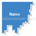 68443, Nebraska (Solid Fill with Shadow)