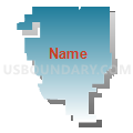 68766, Nebraska (Blue Gradient Fill with Shadow)