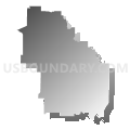 52540, Iowa (Gray Gradient Fill with Shadow)