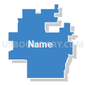 68970, Nebraska (Solid Fill with Shadow)