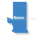 69155, Nebraska (Solid Fill with Shadow)
