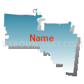 33462, Florida (Blue Gradient Fill with Shadow)