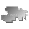 58277, North Dakota (Gray Gradient Fill with Shadow)