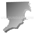 16930, Pennsylvania (Gray Gradient Fill with Shadow)