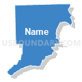 16930, Pennsylvania (Solid Fill with Shadow)