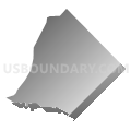 20019, District of Columbia (Gray Gradient Fill with Shadow)