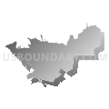 18446, Pennsylvania (Gray Gradient Fill with Shadow)