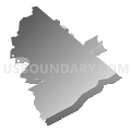 18211, Pennsylvania (Gray Gradient Fill with Shadow)