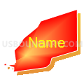 17855, Pennsylvania (Bright Blending Fill with Shadow)