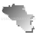 57029, South Dakota (Gray Gradient Fill with Shadow)