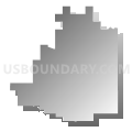 57259, South Dakota (Gray Gradient Fill with Shadow)