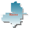 79553, Texas (Blue Gradient Fill with Shadow)