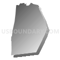 02038, Massachusetts (Gray Gradient Fill with Shadow)