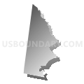 01464, Massachusetts (Gray Gradient Fill with Shadow)